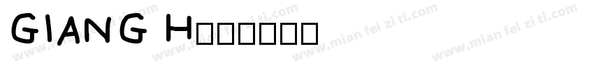 GIANG H字体转换